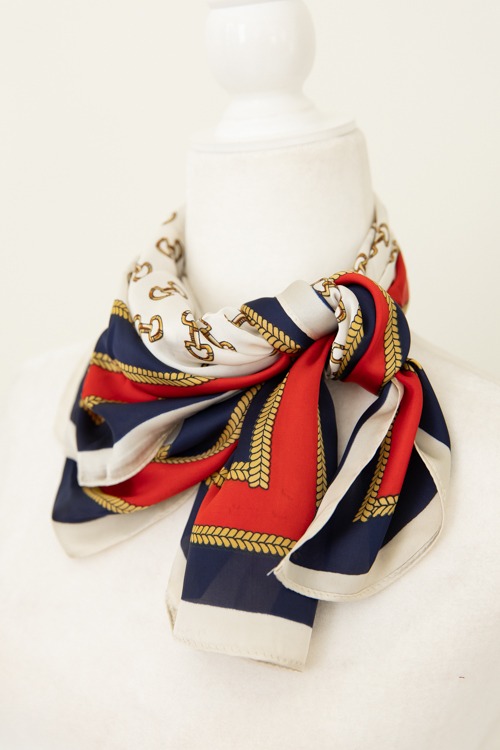 Horsebit Printed Scarf, Navy - 4K7A9941.jpg