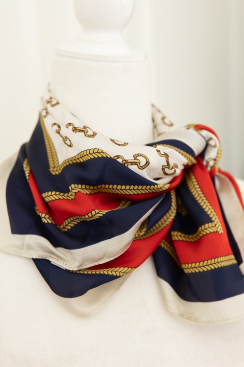 Horsebit Printed Scarf, Navy - 4K7A9942.jpg