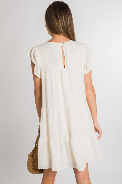 Gina Dress, Cream - Sale - The Blue Door Boutique