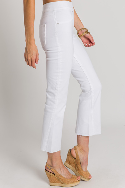 SPANX, Jeans, Spanx Crop Flare White Jeans Xl