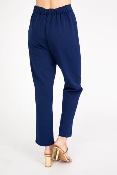 Straight Stretch Trouser, Navy